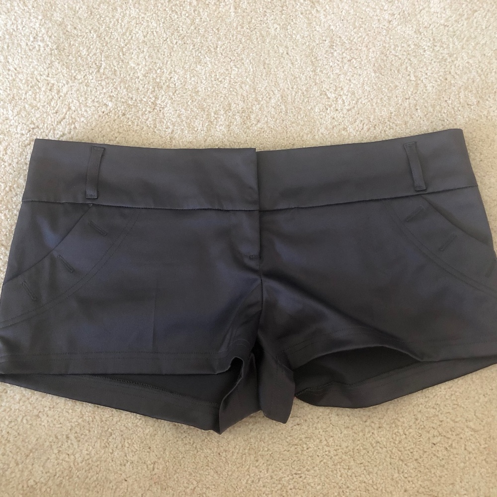 River Island Poly/Satin low rise shorts size UK16